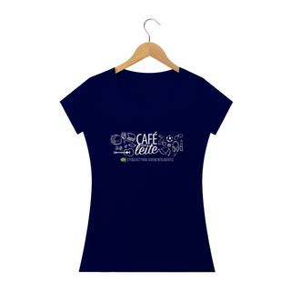 Nome do produto  Camiseta Café Com Leite ADULTO FEMININO (modelo 2)