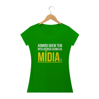 Nome do produto  Camiseta Midia Feminina (verde)