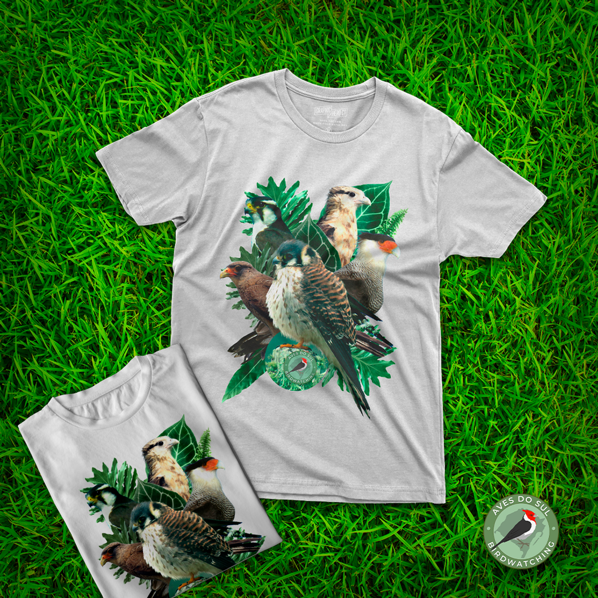 Nome do produto: Família Falconidae -  Camisa T-SHIRT