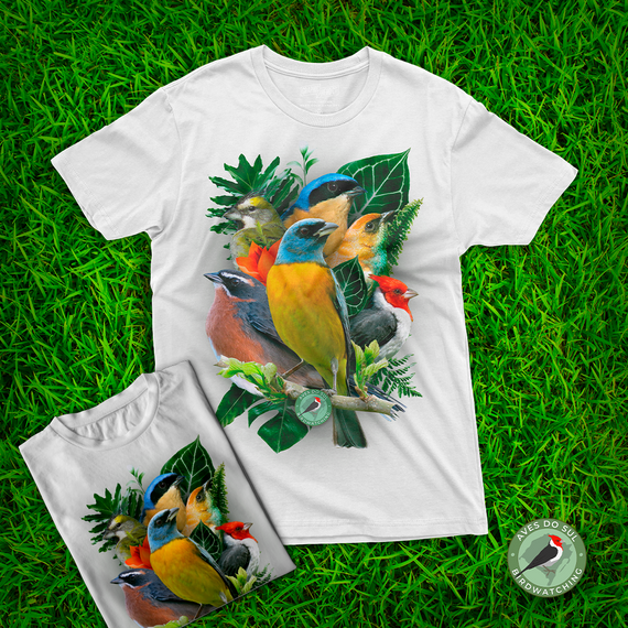 Família Thraupidae -  Camisa T-SHIRT