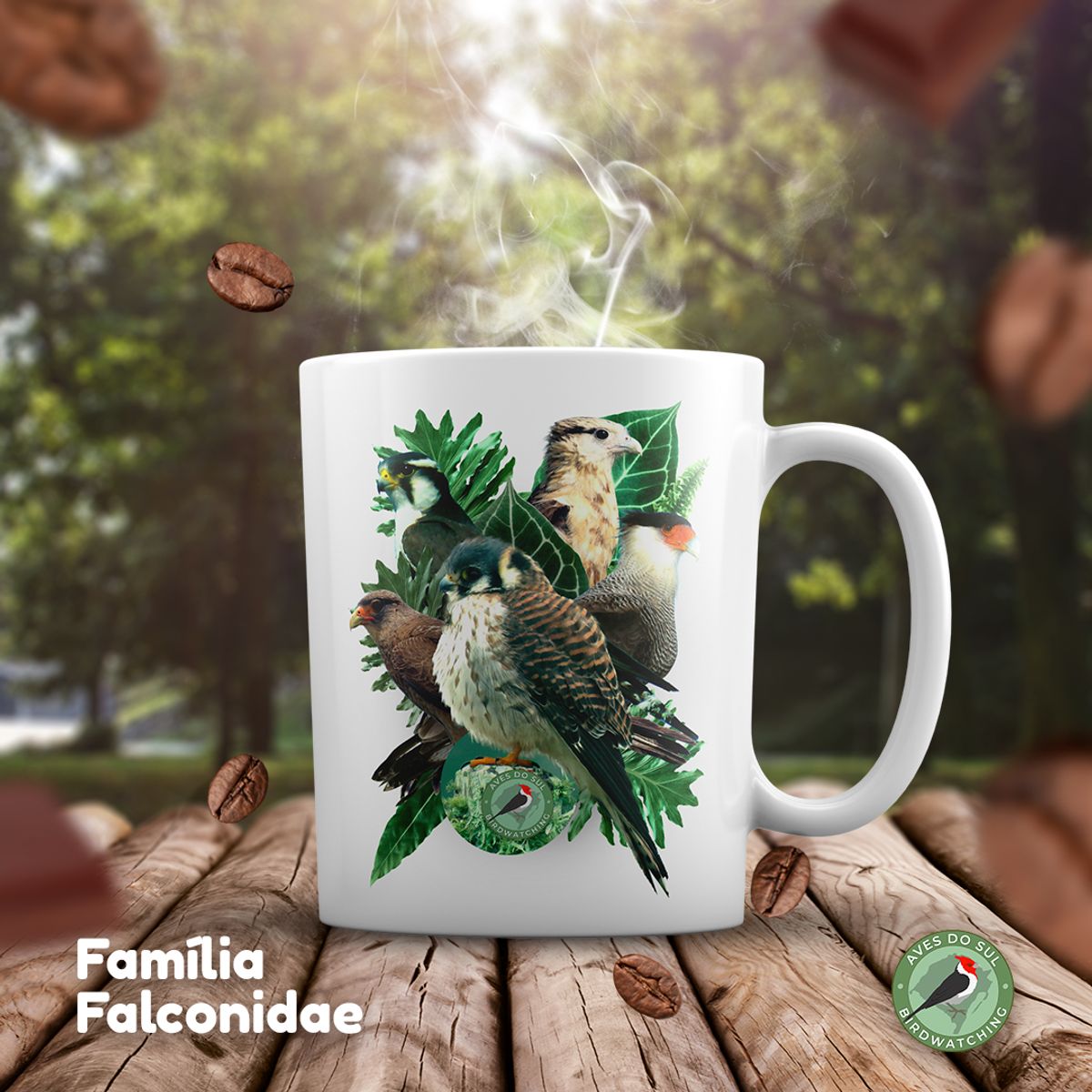 Nome do produto: Família Falconidae - Canecas