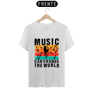 Nome do produtoT-Shirt Prime Music Can Change The World White