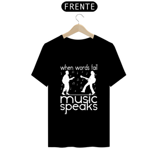 Nome do produtoT-Shirt Prime Music Speaks Black and White 