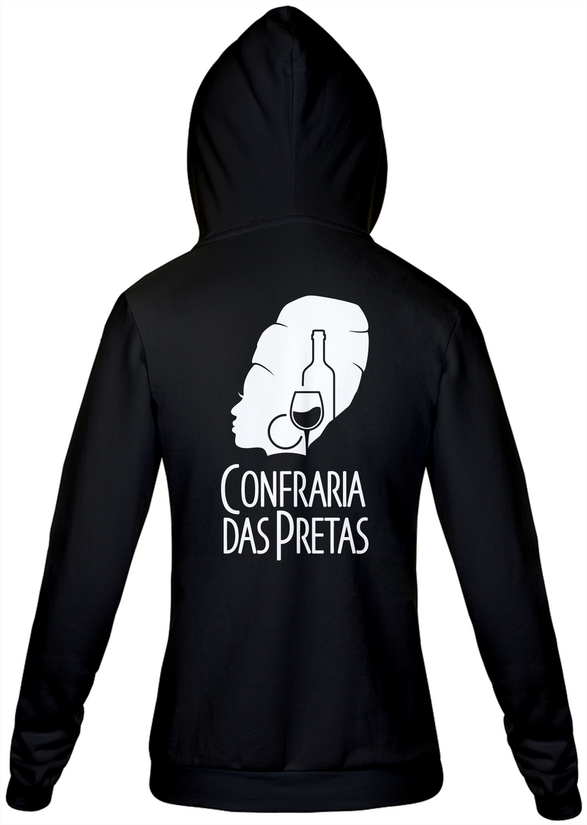 Nome do produtoMoletom com Zíper Confraria das Pretas