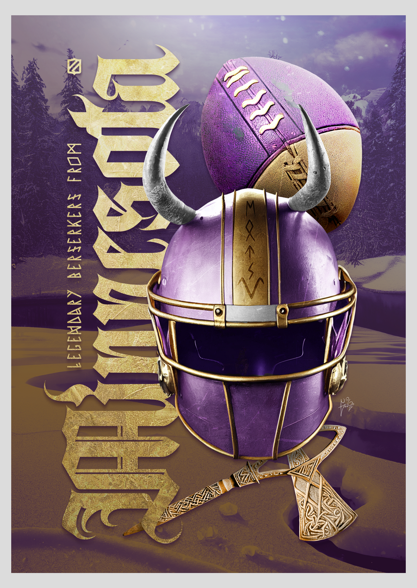 Nome do produto: Minnesota - Legendary Vikings (poster)
