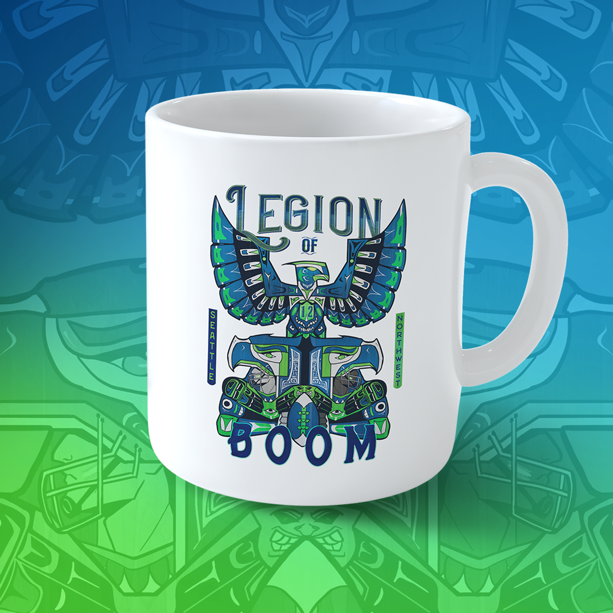 Nome do produto: Seattle - Totem Legion of Boom (caneca)