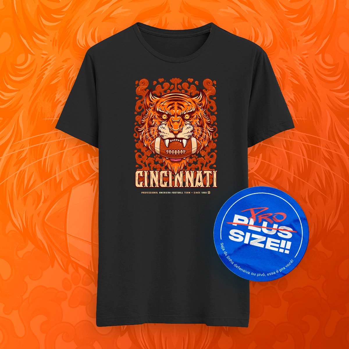Nome do produto: Cincinnati - Tigre de bengala (Plus size)