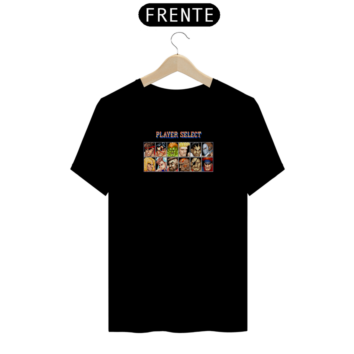 Nome do produto: Camiseta Street Fighter II (Player Select)