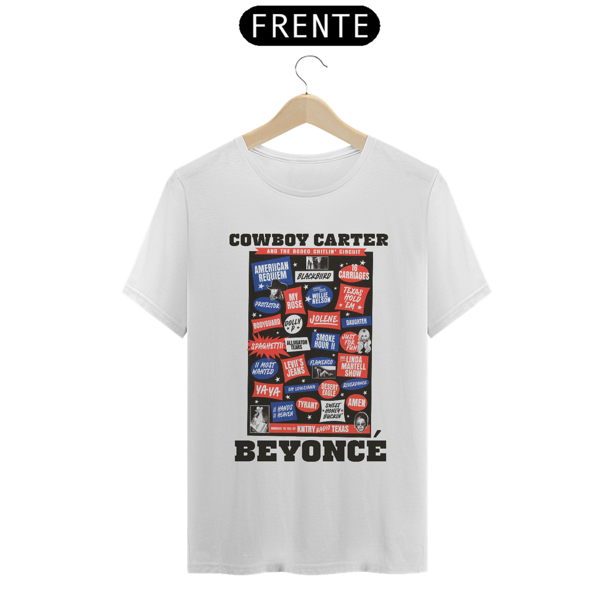 Nome do produto: Camiseta Beyoncé - Cowboy Carter Songs