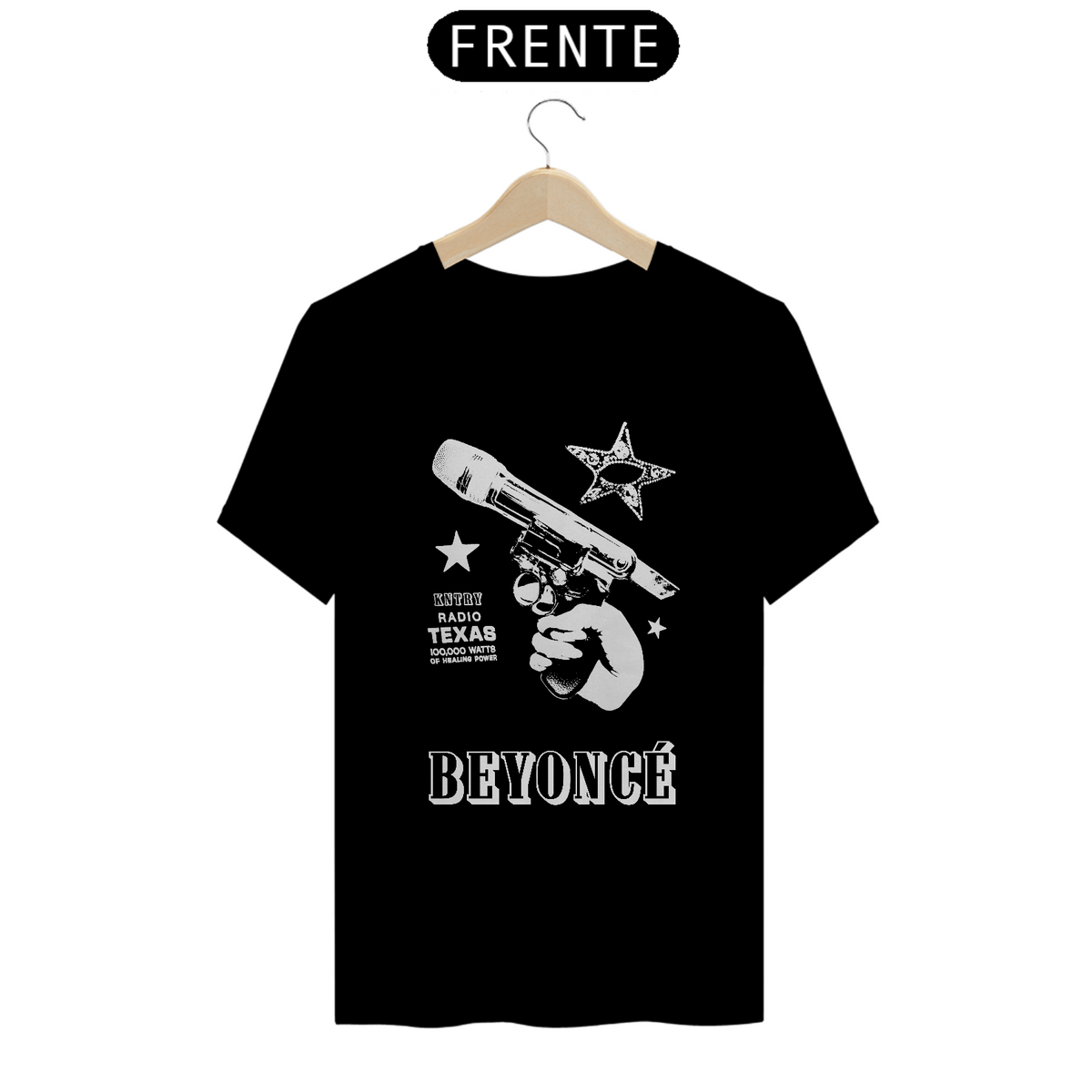 Nome do produto: Camiseta Beyoncé - Cowboy Carter Microphone Gun