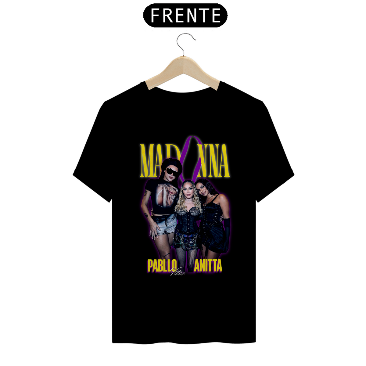 Nome do produto: Camiseta Madonna - Pabllo Vittar & Anitta