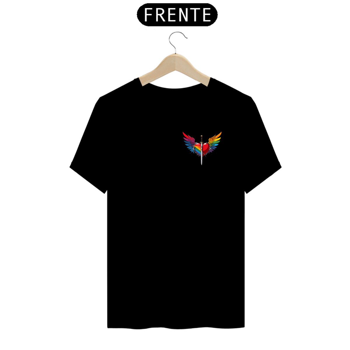 Nome do produto: Coração Alado da Liberdade / T-Shirt Prime