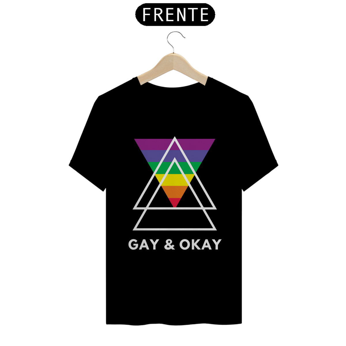 Nome do produto: Gay e Okay / T-shirt Quality 