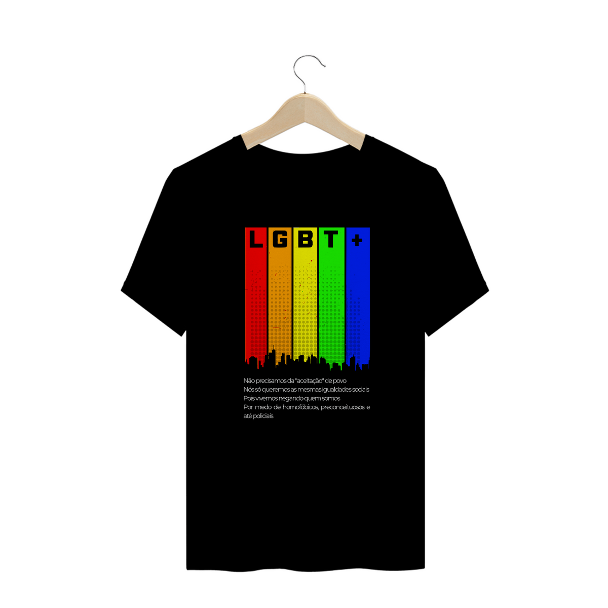 Nome do produto: LGBT+ / T-shirt Plus Size 