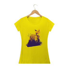 Camiseta Feminina Babylong Raposa & Natureza 