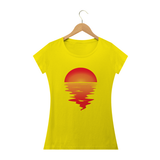 Camiseta Feminina Babylong Por do Sol 