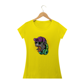 Camiseta Feminina Babylong Cat Rock