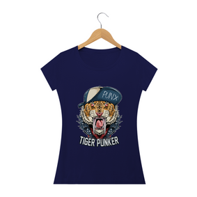 Camiseta Feminina Babylong Tiger Punker 