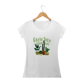 Camiseta Feminina Babylong Grow Your Own Way