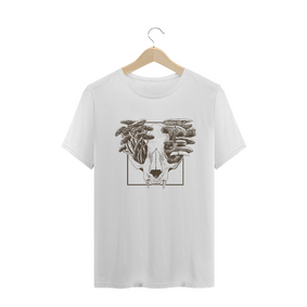 Camiseta Masculina Caveira & Cogumelos 