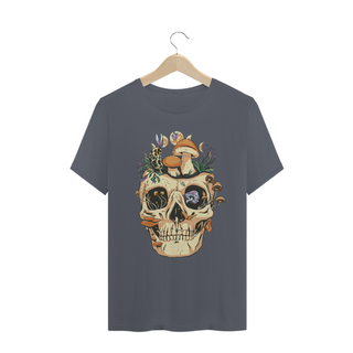 Camiseta Masculina Skull Mushrooms