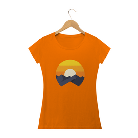 Camiseta Feminina Babylong Sol & Montanhas