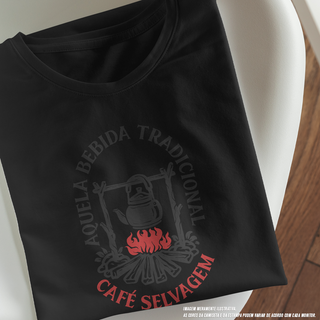 Camiseta Masculina Café Selvagem