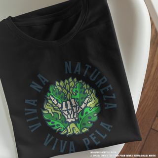 Camiseta Baby Long Feminina Viva Pela Natureza