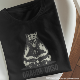 Camiseta Baby Long Feminina Grande Urso