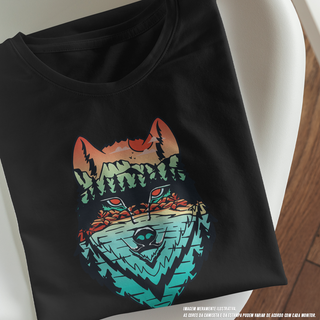 Camiseta Baby Long Feminina Wolf Mountains