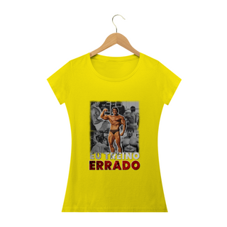 Nome do produtoCamiseta Eu Treino Errado - Baby Look