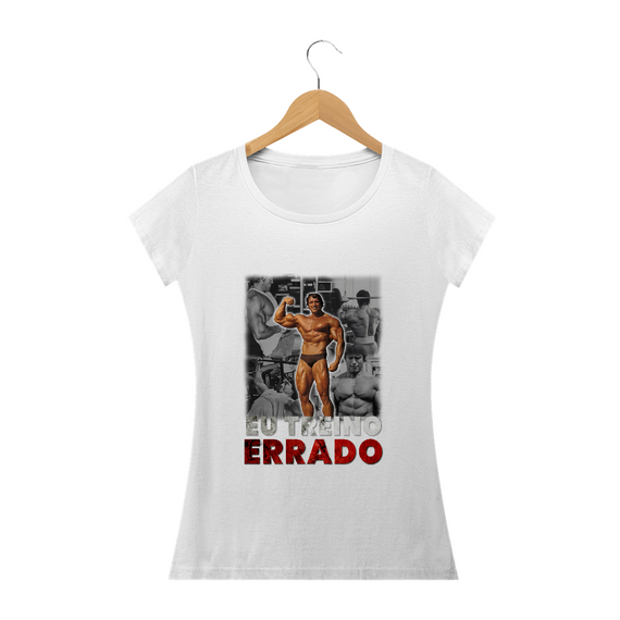 Camiseta Eu Treino Errado - Baby Look