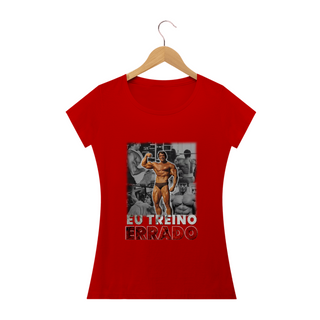 Nome do produtoCamiseta Eu Treino Errado - Baby Look