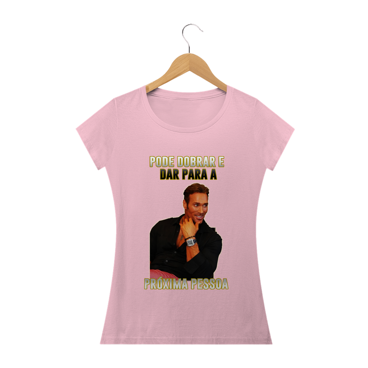 Nome do produto: Camiseta Pode Dobrar - Baby Look