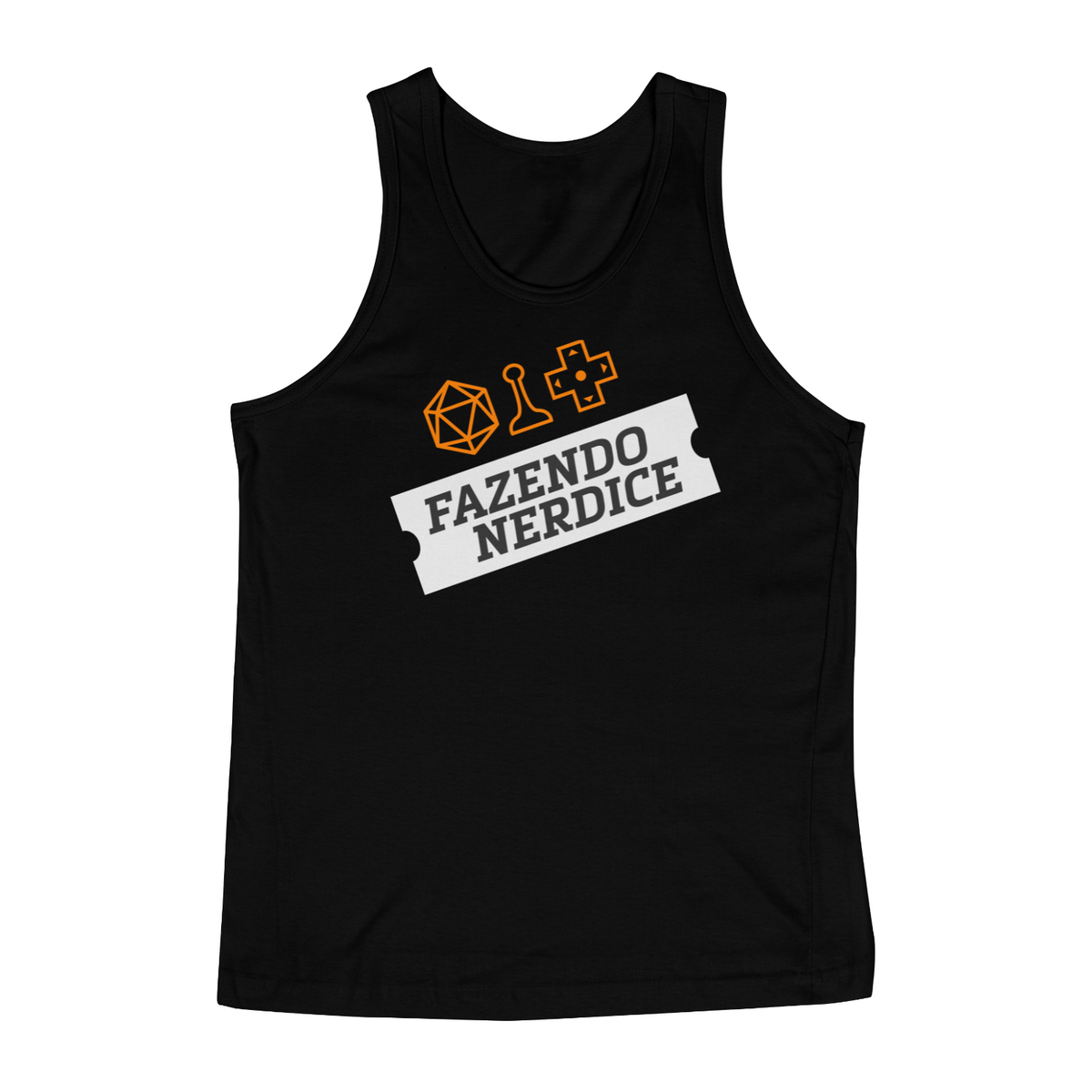 Nome do produto: Fazendo Nerdice - Regata [Black]