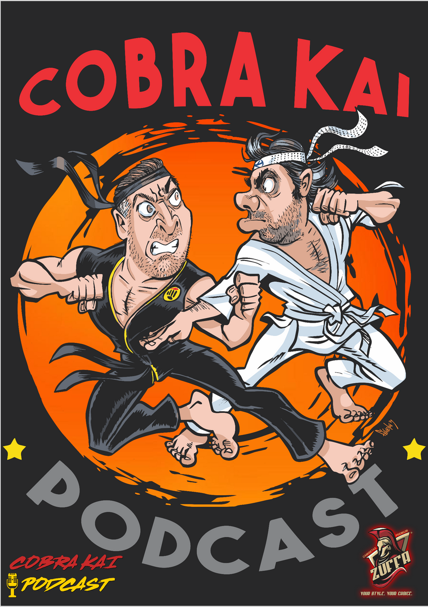 Nome do produto: Poster Cobra Kai Podcast [papel fotográfico] tam A2