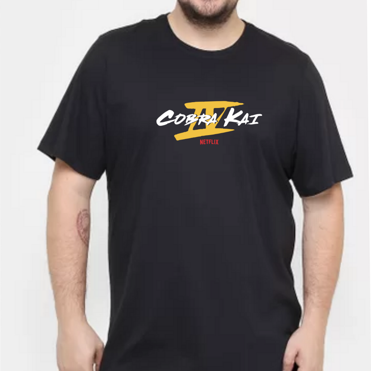 Nome do produto: Camiseta Plus Size Masc. Cobra Kai 