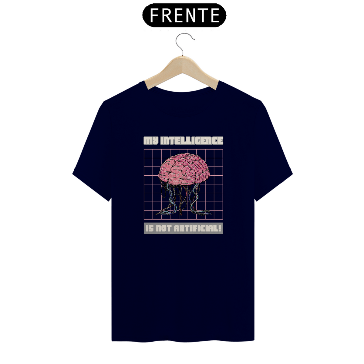 Nome do produto: Camiseta Unissex Minha Inteligência Não É Artificial