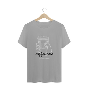 Camiseta Unissex Coffe Now, Wine Later