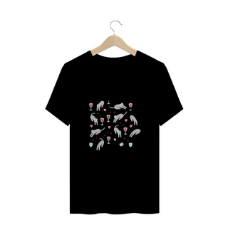 Camiseta Unissex Wine Cat