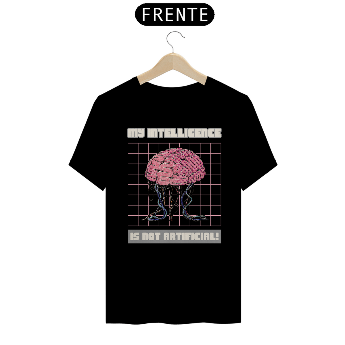 Nome do produto: Camiseta Unissex Minha Inteligência Não É Artificial