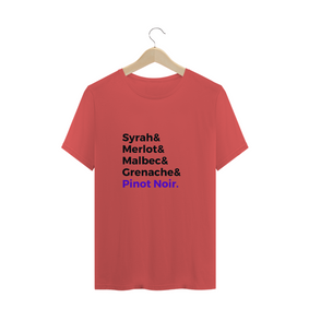 Camiseta Unissex Uvas Vinho Tinto