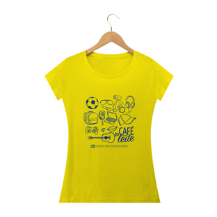 Nome do produtoCamiseta Café com Leite ADULTO Feminina Modelo 1 clara