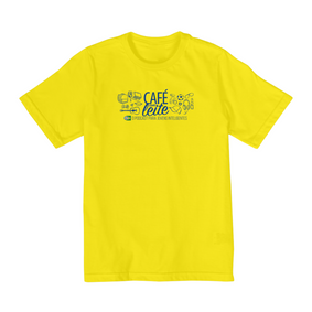 Nome do produto  Camiseta Café Com Leite INFANTIL (10 a 14 anos)  modelo 2 clara