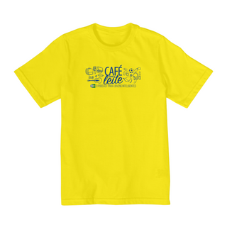 Camiseta Café Com Leite INFANTIL (10 a 14 anos)  modelo 2 clara