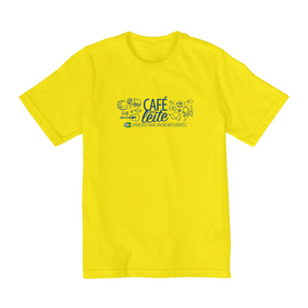 Nome do produto  Camiseta Café Com Leite INFANTIL (2 a 8 anos)  modelo 2 clara