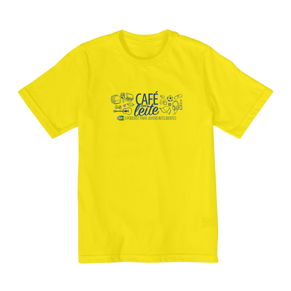 Camiseta Café Com Leite INFANTIL (2 a 8 anos)  modelo 2 clara