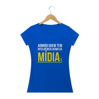 Camiseta Midia Feminina (azul)