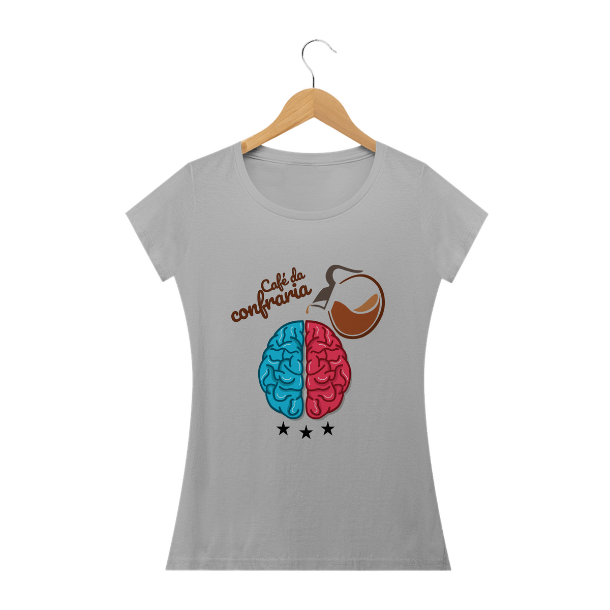 Nome do produto: Camiseta Café da Confraria Feminina