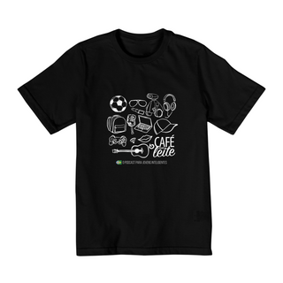 Nome do produto  Camiseta Café Com Leite INFANTIL (2 a 8) (modelo 1)